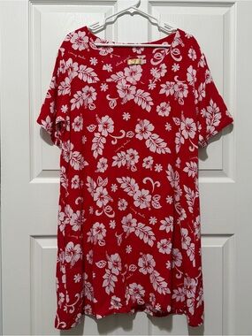LIVING HULA Manoa Hibiscus Tunic Dress